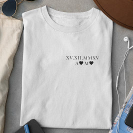 Angepasstes römisches Numerum T-Shirt