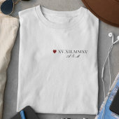 Angepasstes römisches Numerum T-Shirt