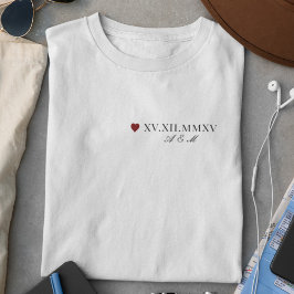 Angepasstes römisches Numerum T-Shirt