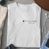 Angepasstes römisches Numerum T-Shirt