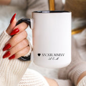 Angepasstes römisches Numerum Tasse