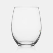 Angepasstes römisches Numerum Weinglas Ohne Stiel (Rechts)