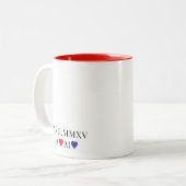 Angepasstes römisches Numerum Zweifarbige Tasse (Vorderseite Links)