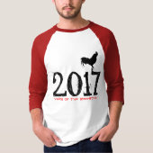 Angepasstes Rooster-Jahr 2017-grafisches T-Shirt (Vorderseite)