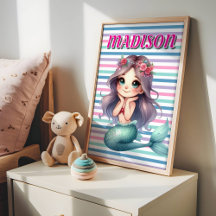 Angepasstes rosa Mermaid-Streifen