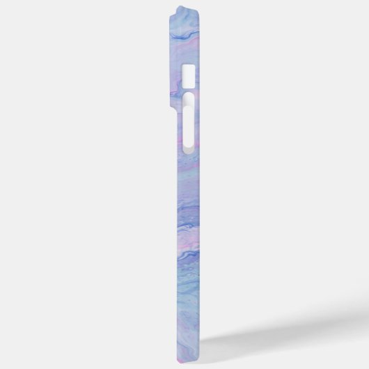 Angepasstes rosafarbenes, Lila flüssiges Marmorpai Case-Mate iPhone Hülle (Rückseite / Links)