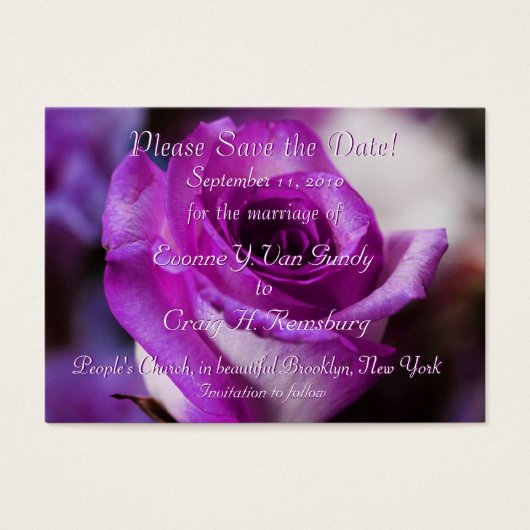 Angepasstes Save the Date II (Vorderseite)