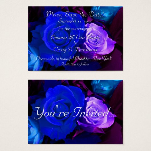 Angepasstes Save the Date II (Vorne & Hinten)