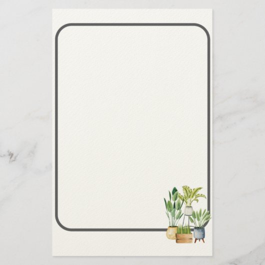 Angepasstes Schreibpapier personalisieren Briefpapier (Rückseite)