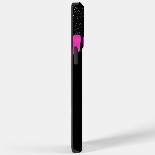 Angepasstes Schwarz-Pink-Drift-Skript für Monogram Case-Mate iPhone Hülle (Rückseite / Rechts)