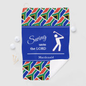 Angepasstes SÜDAFRIKA Christliches Schauen zum Her Golfhandtuch (Insitu)