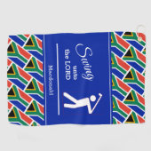 Angepasstes SÜDAFRIKA Christliches Schauen zum Her Golfhandtuch (Horizontal)