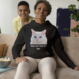 Angepasstes Süßes Haustier-Foto Name Katzenmutter  Hoodie