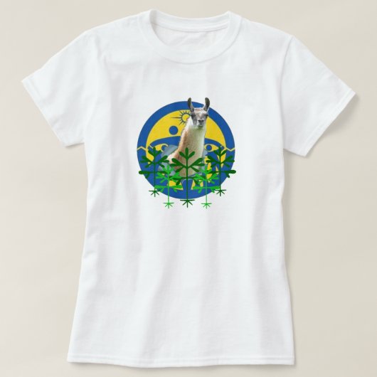 Angepasstes T-Shirt "Llamas Take Maseena" (Design vorne)