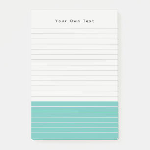 Angepasstes, trendy Minimalistisches Aqua Green No Post-it Klebezettel