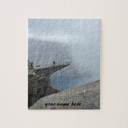 Angepasstes Trolltunga-Puzzle aus Norwegen Puzzle (Vertikal)