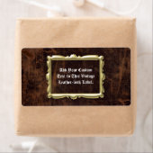 Angepasstes VintageLeather-Look-Label (Insitu)
