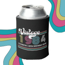 Angepasstes Vintages Foto Geburtstagsbier Cooler