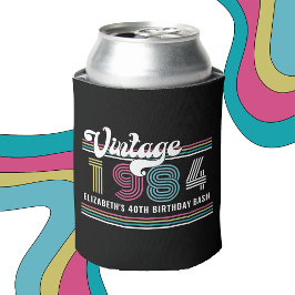 Angepasstes Vintages Foto Geburtstagsbier Cooler Dosenkühler