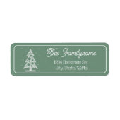 Angepasstes Weihnachtsrücksendekennzeichen (Vorne)