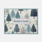 Angepasstes Zitat Winter kommt Fußmatte (Vorderseite)