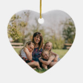 Angepasstes zweiseitiges Foto Keramik Ornament (Hinten)