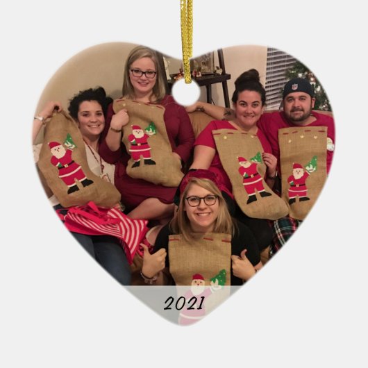 Angepasstes, zweiseitiges Foto Keramikornament (Vorne)