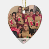 Angepasstes, zweiseitiges Foto Keramikornament (Links)