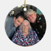 Angepasstes, zweiseitiges Foto Keramikornament (Hinten)
