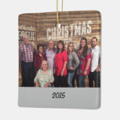 Angepasstes zweiseitiges Foto Keramikornament (Links)