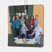 Angepasstes, zweiseitiges Foto Keramikornament (Links)