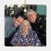 Angepasstes, zweiseitiges Foto Keramikornament (Rückseite)