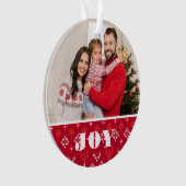 Angepasstes zweiseitiges Foto Nordic Christmas Ornament (Vorderseite)