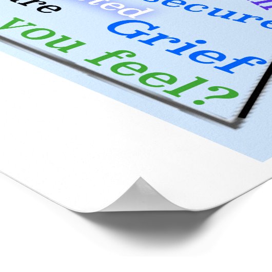 Anger Iceberg 1 Poster (Ecke)