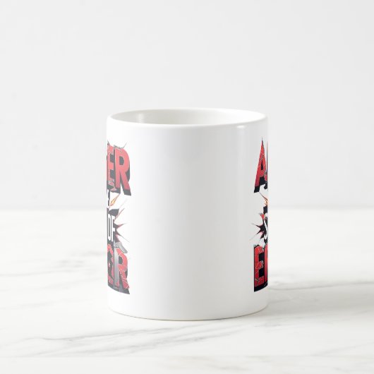 Anger is the Start of Error | Powerful Quote Kaffeetasse (Mittel)