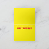 Anger Management Joke Birthday Card Feiertagskarte (Innenseite)