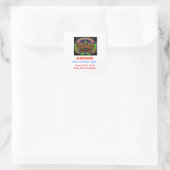 ANGER-Management Quadratischer Aufkleber (Tasche)