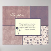 Anger Quote Poster individuell anpassbar (Vorne)