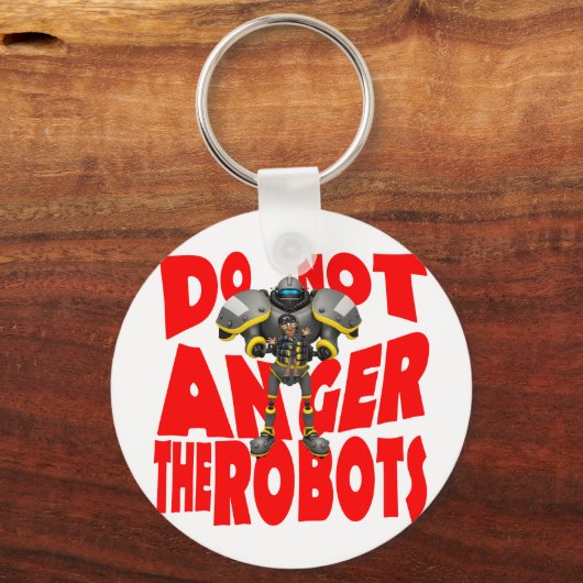 Anger Robots Schlüsselanhänger (Vorderseite)