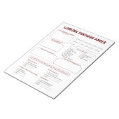Anger Worksheet Notepad für Trauer und Wut Notizblock (angewinkelt)