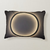 Angerautes Polyester Dekokissen (Rückseite)