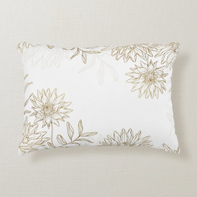 Angerautes Polyester Dekokissen (Vorderseite)