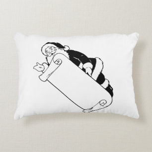 Angerautes Polyester Dekokissen
