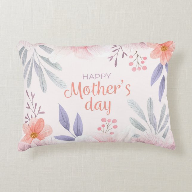 Angerautes Polyester Dekokissen (Vorderseite)