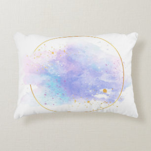 Angerautes Polyester Dekokissen