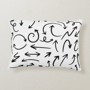 Angerautes Polyester Dekokissen