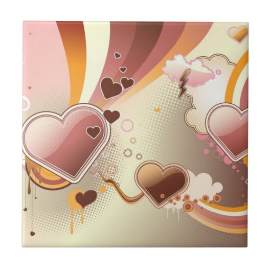 Angeredeter Entwurfshintergrund Fliese (Vorderseite)