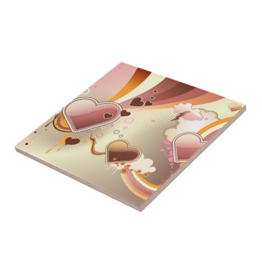 Angeredeter Entwurfshintergrund Fliese (Seite)