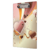 Angeredeter Entwurfshintergrund Klemmbrett (Links)