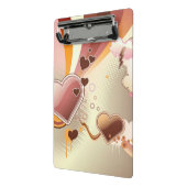 Angeredeter Entwurfshintergrund Mini Klemmbrett (Gewinkelt2)